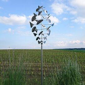 Einzigartiges Windspiel aus Metall mit Stab - Viter