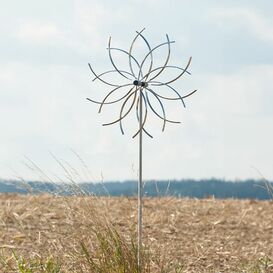 Blumenhnliches Windrad aus Metall mit Stab - Karu