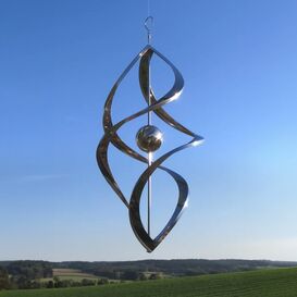 Metall - Windrad in Spiralform als Gartendeko - Makani